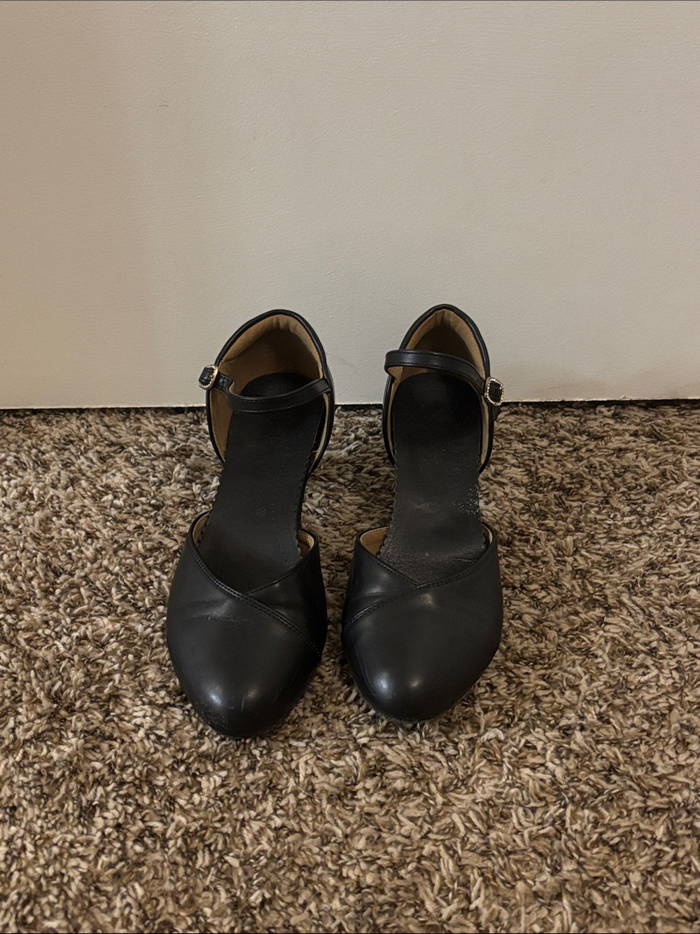 Amazon Black Ankle-Strap Women’s Character/Dance Heel